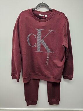Calvin Klein Women's Burgundy Sweatpants